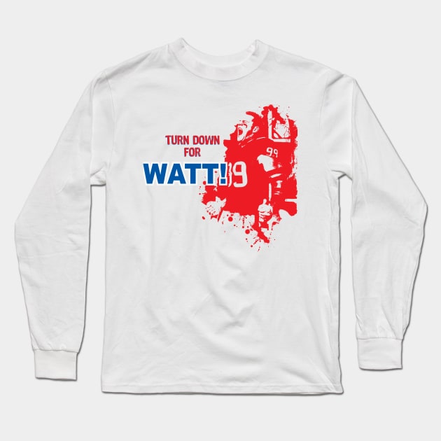 Turn down for WATT! Long Sleeve T-Shirt by idesign1